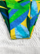 Traje de baño de mujer de una pieza push up estampado elegante -4