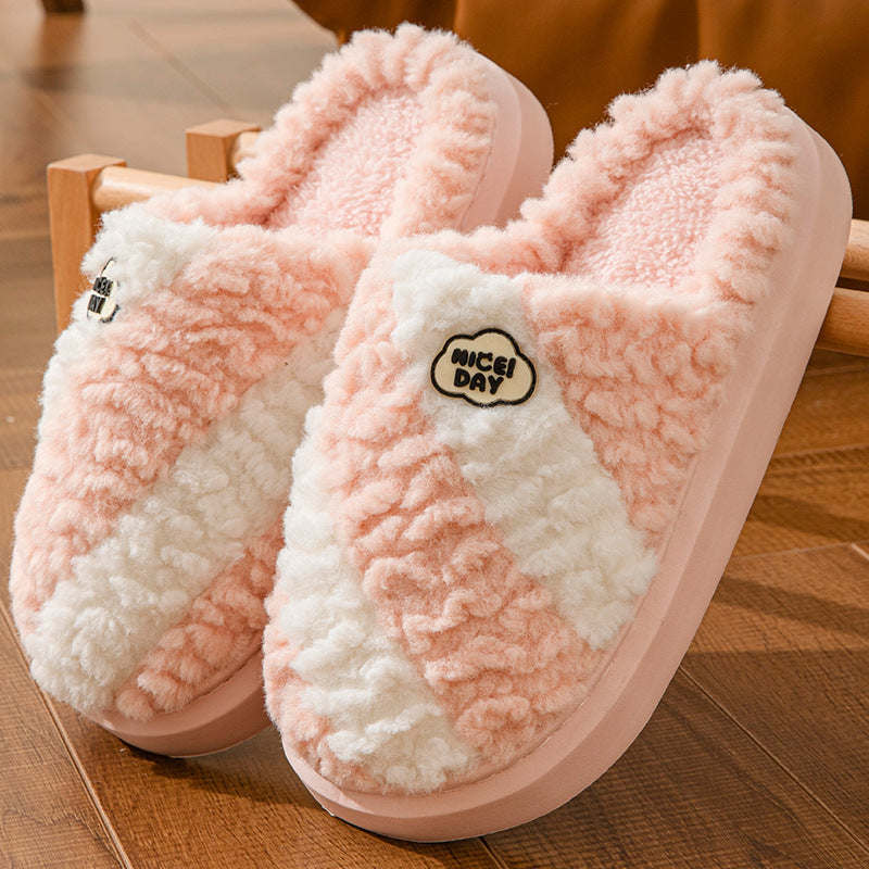 Women's slippers of house non-slip elegant warm in winter