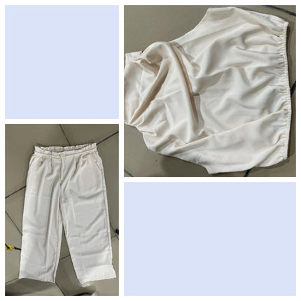 Women's 2-Piece Sleeveless Top And Wide-Leg Pants Set Summer Outfit
