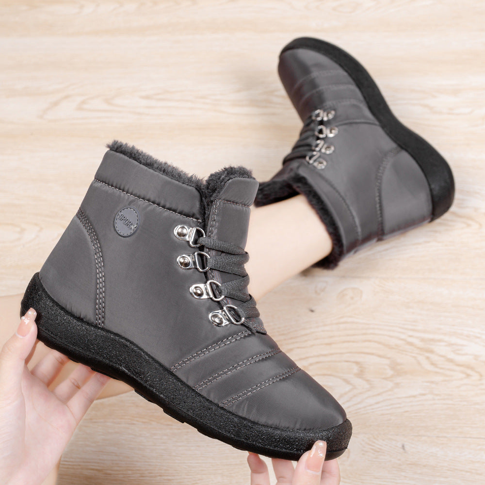 Women's Boots waterproof warm lace-up elegant, comfortable snow