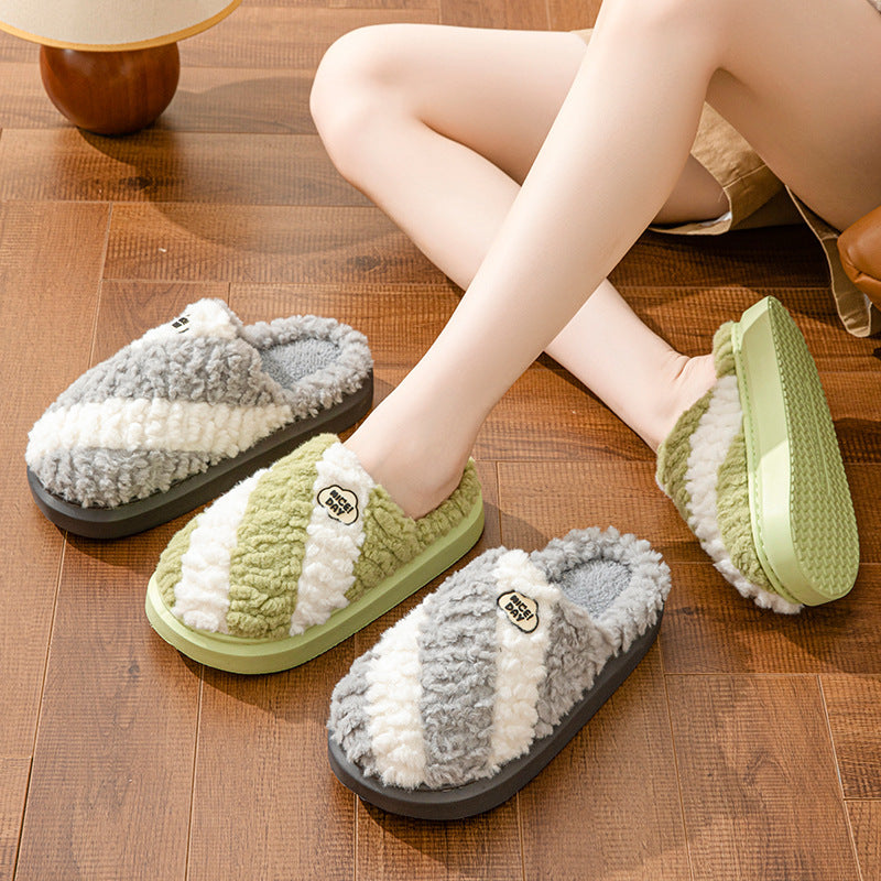 Women's slippers of house non-slip elegant warm in winter