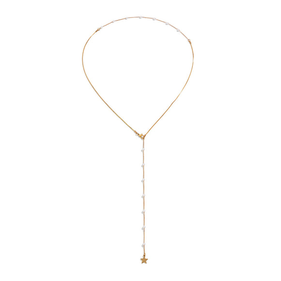 Women's Necklace superimposed design beads elegant