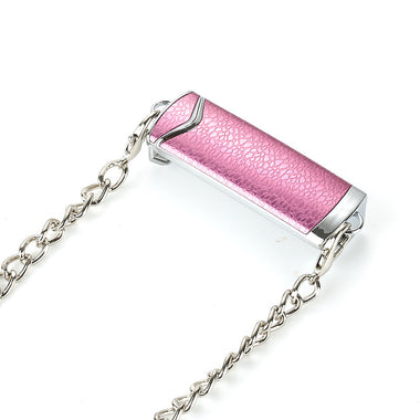 Buy silver-pink Universal Crossbody Phone Lanyard with Detachable Chain and Back Clip