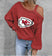 Women's sweater Christmas pumpkin print elegant