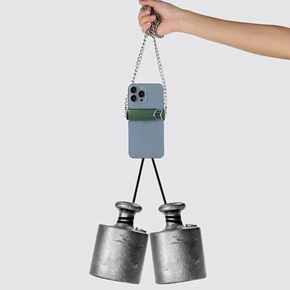 Universal Crossbody Phone Lanyard with Detachable Chain and Back Clip