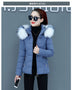 Women's jacket padded in cotton double-sided elegant keep warm