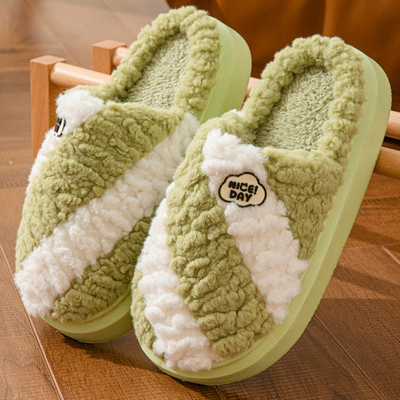 Women's slippers of house non-slip elegant warm in winter
