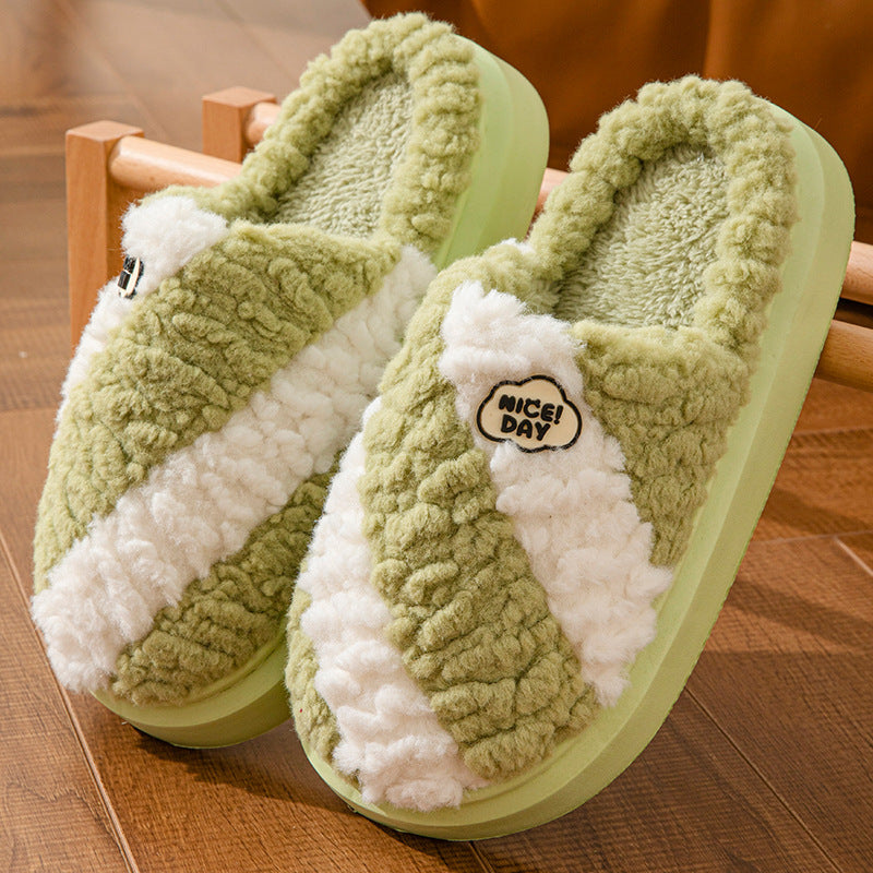 Women's slippers of house non-slip elegant warm in winter