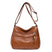 Women's crossbody soft leather elegant multi-pocket casual shoulder bag