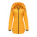 Women's jacket padded waterproof cotton hooded long sleeves zipper