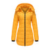 Women's jacket padded waterproof cotton hooded long sleeves zipper