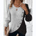 Women's T-Shirt knitted asymmetrical hem, long sleeves, round neck