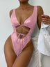 Women's Swimwear One Piece elegant with Straps and Lace-Ups