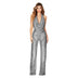  Jumpsuit Shiny Sleeveless Sequined Sparkly Formal