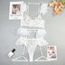 Women's lingerie set elegant sexy lace feather bra panty