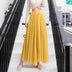 Women's long skirt elegant chiffon princess pleats