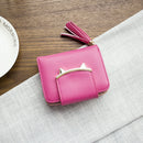 Mini sac portefeuille en cuir à trois branches décoré d'oreilles de chat-9