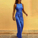 Women's Jumpsuit Elegant Sleeveless Sequin Wide Leg Party Wear