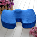 Memory foam lumbar and back support cushion