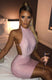 Women's mini dress elegant backless, sexy, night club, party, summer