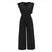 Women's short sleeve jumpsuits, long wide pants, sexy, elegant, summer