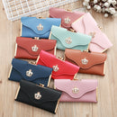 Women's wallet long PU Leather elegant card holder purse-6