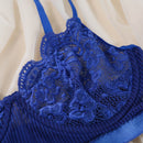 Conjunto de lencería de mujer elegante sexy de encaje de moda-4