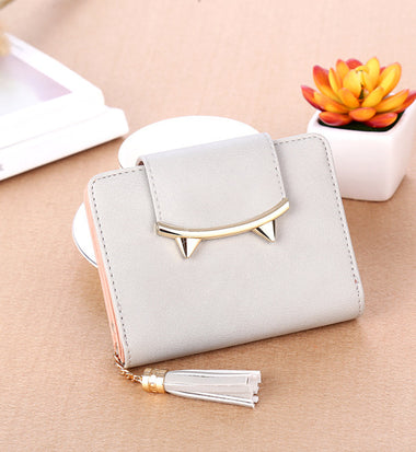 Buy white Women's Mini Bag wallet leather three-pronged decorate cat ears