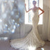 Women’s Mermaid Wedding Dress Straps Elegant Halter Backless Gown
