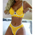 Women's lingerie set elegant sexy solid color lace bra