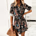 New elegant and sexy dress, casual wear, printed shirt dress