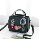 Bolso de mano  mujer elegante de hombro con diseño de flores -5