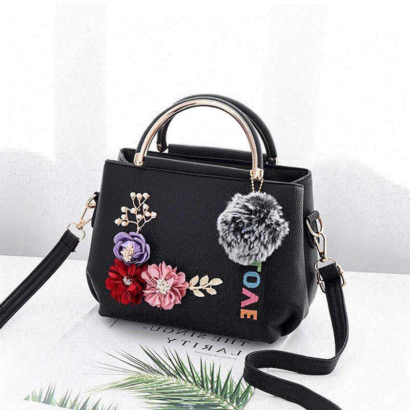 Bolso de mano  mujer elegante de hombro con diseño de flores 