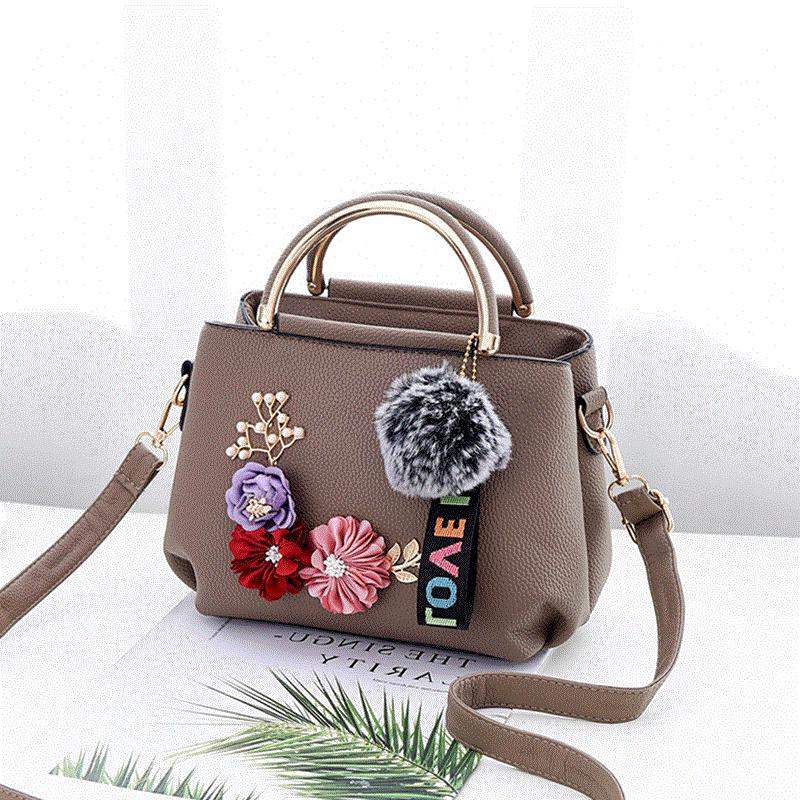 Bolso de mano  mujer elegante de hombro con diseño de flores 