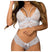 Women's lingerie set corset floral lace Bralette two pieces Bra