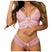 Women's lingerie set corset floral lace Bralette two pieces Bra