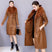 Women's coats PU leather elegant faux fur collar warm chic