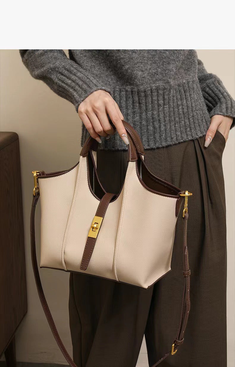 Bolso de mano de mujer de cuero elegante bolso de hombro bolso de viaje