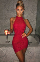 Women's mini dress elegant backless, sexy, night club, party, summer