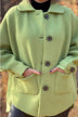 Women's Woolen Coat Casual Loose Lapels Pocket Cardigan
