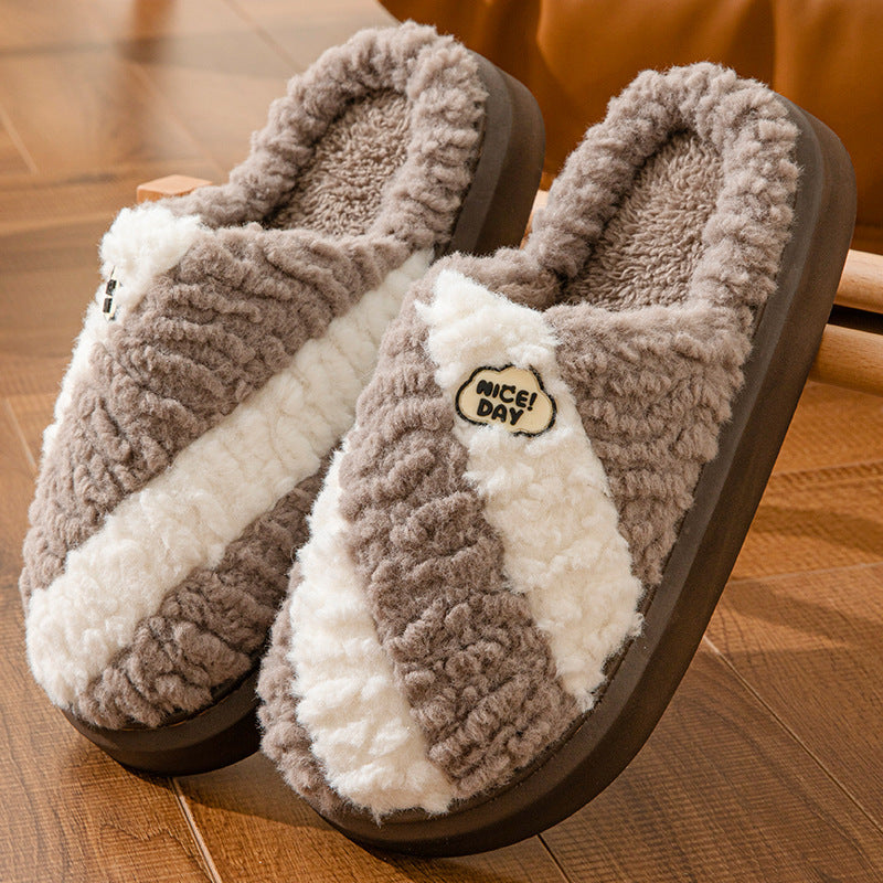 Women's slippers of house non-slip elegant warm in winter