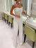 Women’s Jumpsuit Ceremony Elegant Feather Tube Top  Wide Leg Pants