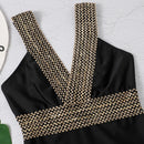 Women's swimwear one-piece elegant Black