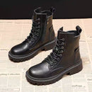 Women's Martin boots in soft genuine leather elegant