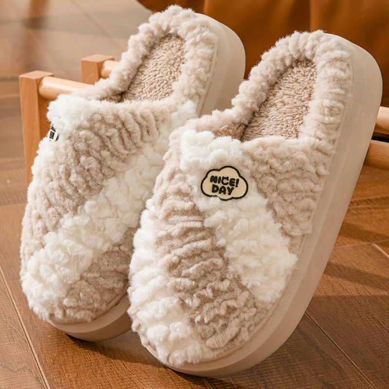 Women's slippers of house non-slip elegant warm in winter