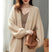 Women's Cardigan knitted with long sleeves elegant, open coat