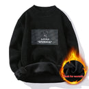 Men’s Knitted Sweater Pullover  Plus Fleece Thick Warm Winter-11