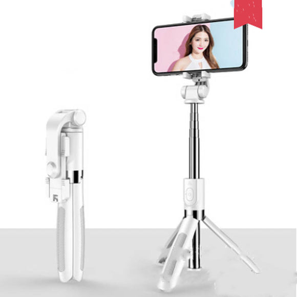 Compatible Apple Bluetooth Selfie Stick Tripod Universal Mobile Live Bracket