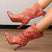Women's Boots mid-calf fashion printed elegant stiletto heels pointed toe