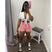 Women's shorts, high waist with pockets, solid color, street clothing